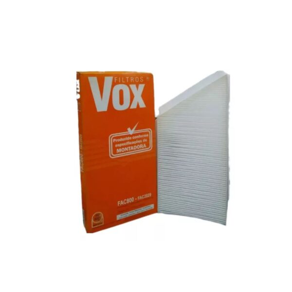 Filtro de Ar Vox, Peugeot 206, Hoggar, 1.6, 1.0, 1.4, 16V, 8V, Flex, 1999 a 2015, Cód FAC800