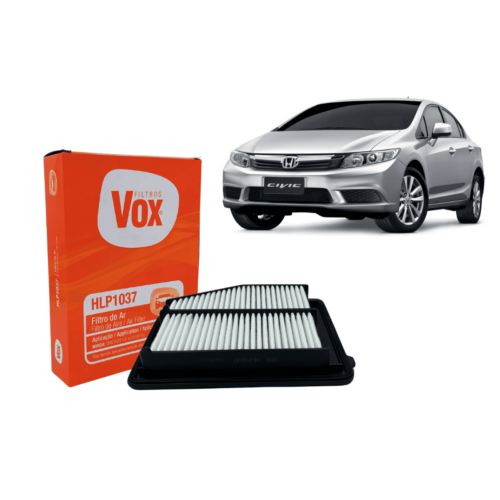 Filtro De Ar Do Motor Vox Honda Civic 1.8 16v (Exs/lxs) 2013 / Civic 2.0 Flex 2013-2015 Cód: Hlp1037