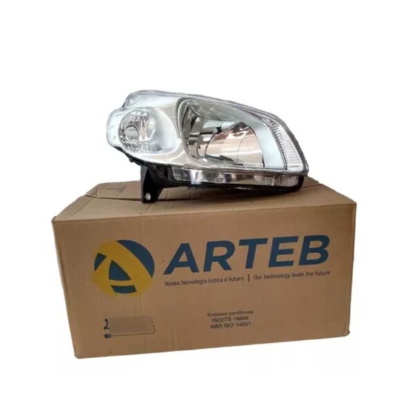 Farol Lado Direito Arteb, Fiat Uno, Fiorino, 1.4, 1.0, 2010 a 2020, Cód 0160770