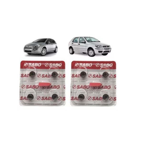 Vedador de Haste de Válvula Sabó, Doblò, Idea, Palio, Punto, Siena, Strada, Fox, Up, Gol, Polo, Voyage, 1.0, 1.4, 12V, 8V, Flex, 2006 a 2021, Cód 09300