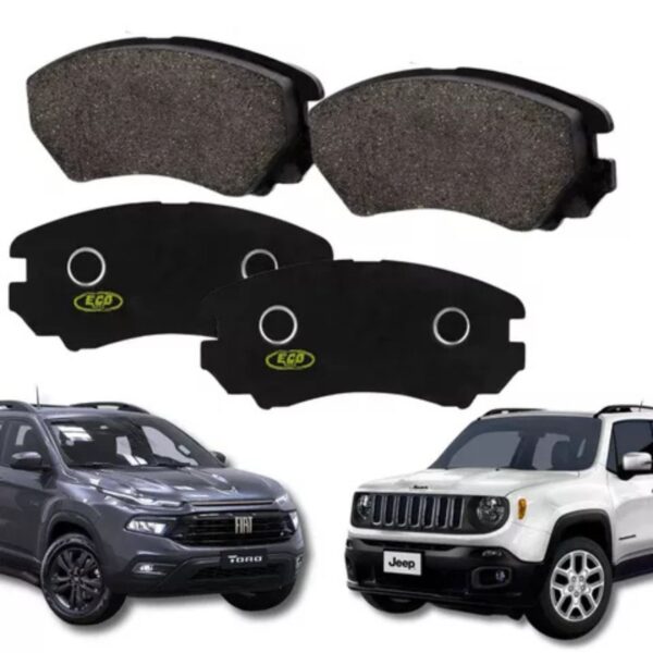 Kit Pastilhas De Freio Eco Pads Fiat Toro/ Freedom/ Jeep Compass/ Renegade 1.8, 2.0 2016 Á 2024 Cód:1552