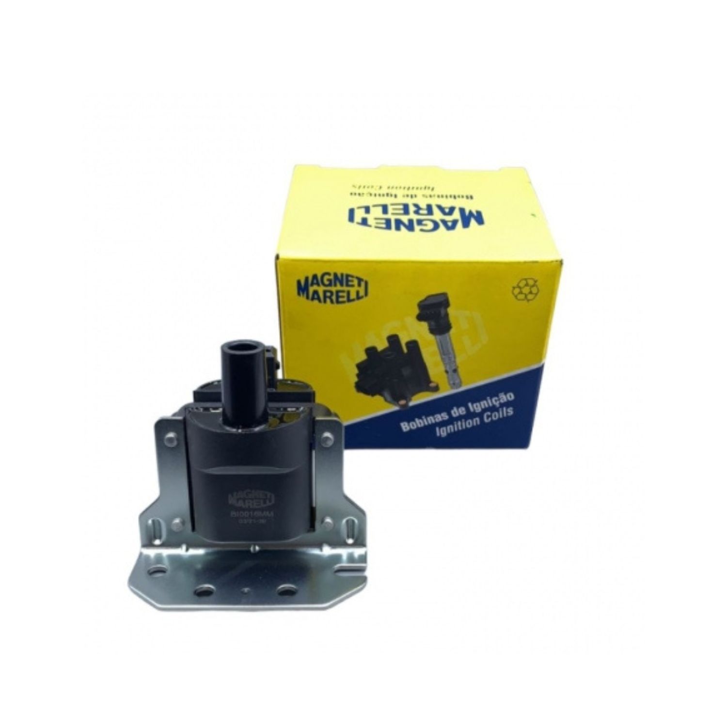 Bobina de Ignição Magneti Marelli, Volkswagen Gol, Parati, Santana, Saveiro, 1.6, 1.8, 2.0, 1996/05 - cód. BI0016MM - Imagem 5