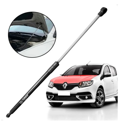 Amortecedor Braço de aço e mola da Tampa do Capo Sandero Logan CINOY – cód. 904528241R