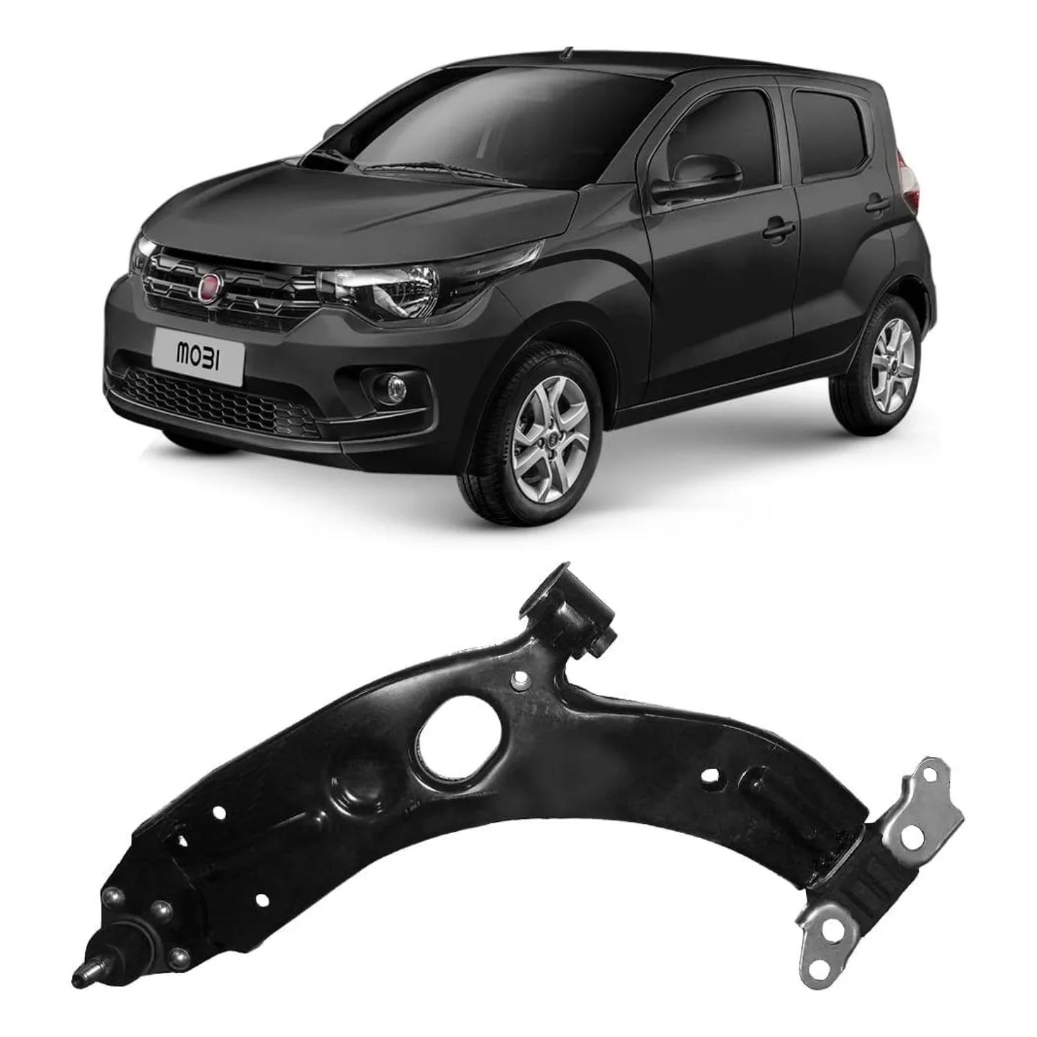 Bandeja Balanca Fiat Dianteira Mobi/uno (esquerdo) Perfect 2017/20 Com Pivo Lado Esquerdo - cód. BDJ9013 , FI311C5183437