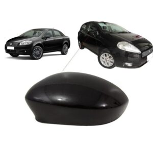 Capa Retrovisor Punto 2013/17 Preta - lado esquerdo - cód. 60925P
