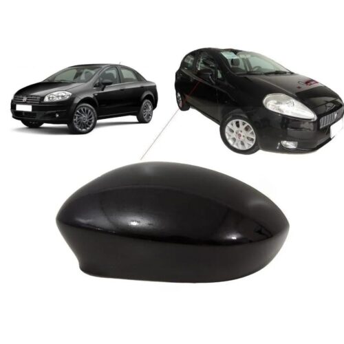 Capa Retrovisor Punto 2013/17 Preta – lado esquerdo – cód. 60925P
