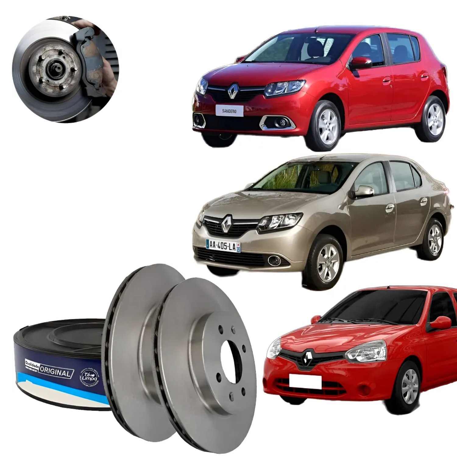 Disco de Freio Dianteiro Ventilado Logan Sandero 2014... MDS - cód. D705E