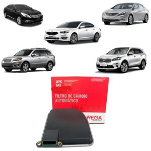 Filtro Cambio Automatico Azera Sonata Santa Fe Wega - cód. WFC943