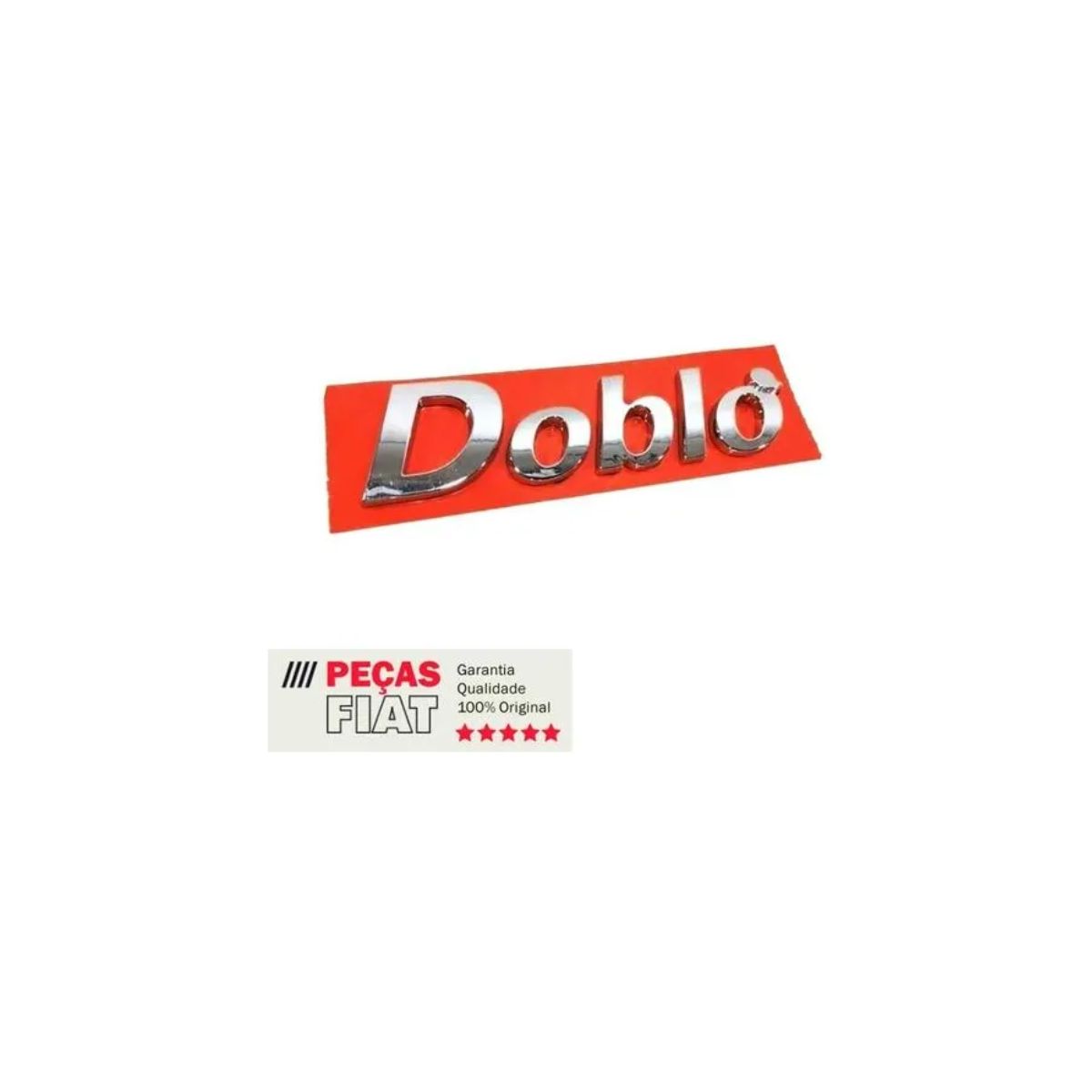 Emblema Traseiro Dobló Novo Fiat 2002/09 Original - cód. 46757491