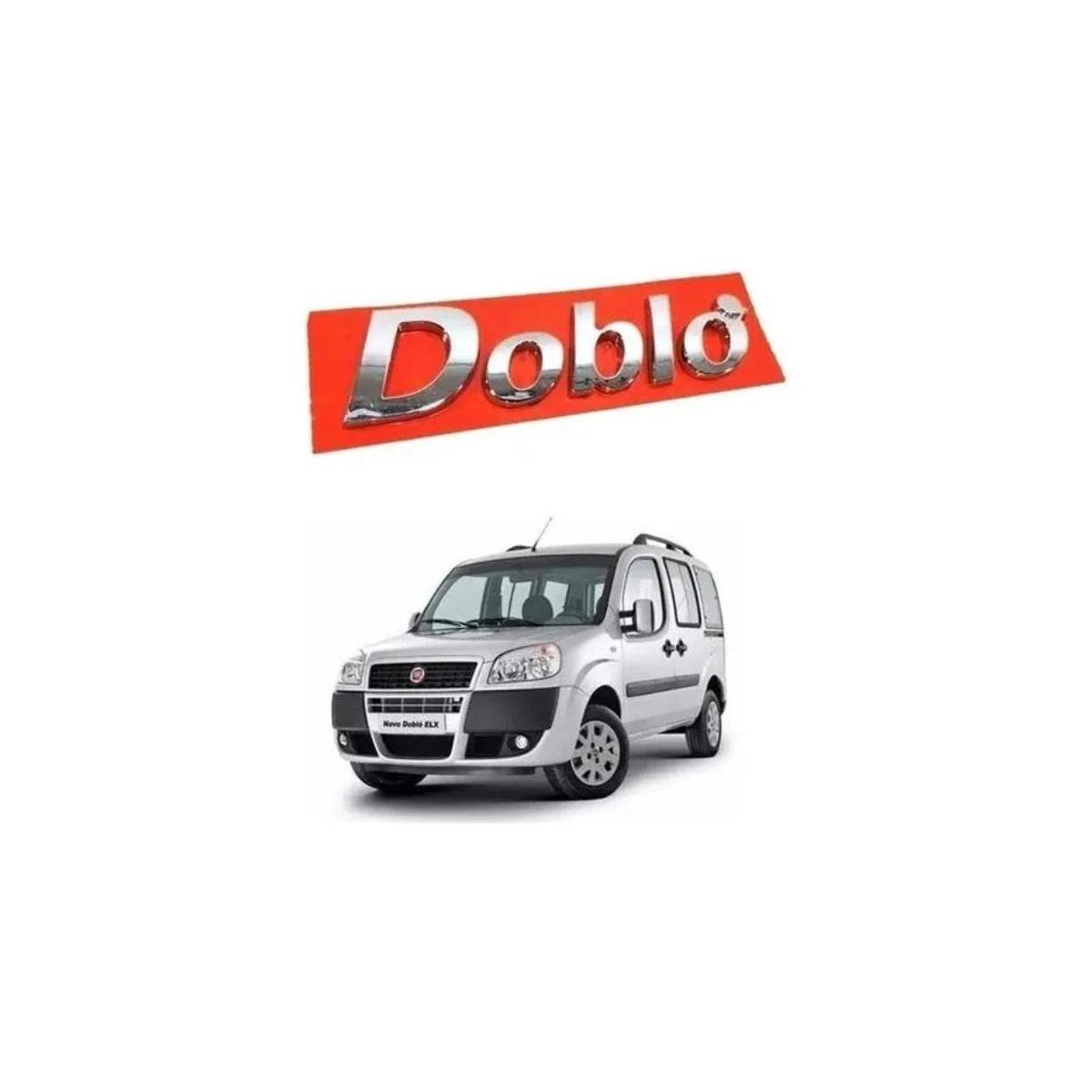 Emblema Traseiro Dobló Novo Fiat 2002/09 Original - cód. 46757491 - Imagem 2